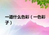 一道什么色彩（一色彩子）