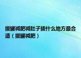 拔罐减肥减肚子拔什么地方最合适（拔罐减肥）