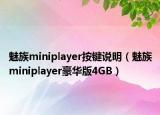 魅族miniplayer按键说明（魅族miniplayer豪华版4GB）
