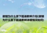 谢娜为什么要下跪道歉啊介绍(谢娜为什么要下跪道歉啊详细情况如何)