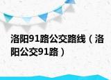 洛阳91路公交路线（洛阳公交91路）