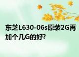 东芝L630-06s原装2G再加个几G的好?