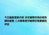 今日最新更新内容 决定翡翠市场价格有哪些要素 三点要素是对翡翠价格重要的评估