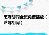芝麻胡同全集免费播放（芝麻胡同）