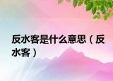反水客是什么意思（反水客）