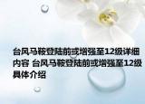 台风马鞍登陆前或增强至12级详细内容 台风马鞍登陆前或增强至12级具体介绍