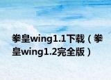 拳皇wing1.1下载（拳皇wing1.2完全版）