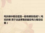 电扶梯中驱动装置一般有哪些组成?（电动扶梯 用于运送乘客的固定电力驱动设备）