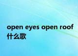 open eyes open roof什么歌