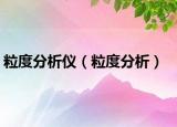 粒度分析仪（粒度分析）