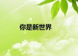 你是新世界