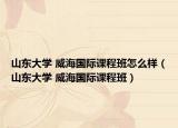 山东大学 威海国际课程班怎么样（山东大学 威海国际课程班）