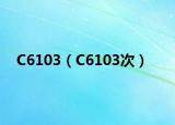 C6103（C6103次）