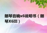 朗琴音响x6说明书（朗琴X6III）