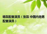 杨磊配音演员（张磊 中国内地男配音演员）