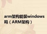 arm架构能装windows吗（ARM架构）
