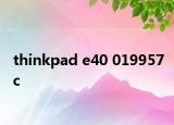 thinkpad e40 019957c