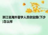 浙江省海外留学人员创业园(下沙)怎么样