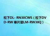 松下DL- RN30CWS（松下DVD-RW 单片装LM-RW30Q）