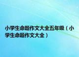 小学生命题作文大全五年级（小学生命题作文大全）