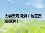 大学景观规划（校区景观规划）