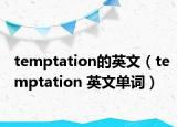temptation的英文（temptation 英文单词）