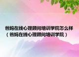 爸妈在线心理顾问培训学院怎么样（爸妈在线心理顾问培训学院）