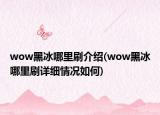 wow黑冰哪里刷介绍(wow黑冰哪里刷详细情况如何)
