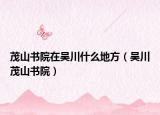 茂山书院在吴川什么地方（吴川茂山书院）