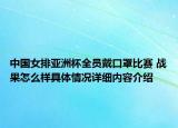 中国女排亚洲杯全员戴口罩比赛 战果怎么样具体情况详细内容介绍
