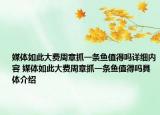 媒体如此大费周章抓一条鱼值得吗详细内容 媒体如此大费周章抓一条鱼值得吗具体介绍