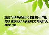 重庆7天10余起山火 如何扑灭详细内容 重庆7天10余起山火 如何扑灭具体介绍
