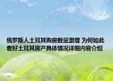 俄罗斯人土耳其购房数量激增 为何如此看好土耳其房产具体情况详细内容介绍