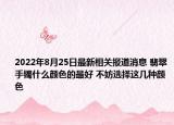 2022年8月25日最新相关报道消息 翡翠手镯什么颜色的最好 不妨选择这几种颜色