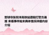 野球帝张照洋高铁站遭殴打警方通报 来看事件始末具体情况详细内容介绍
