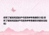 你所了解和知道的乒乓球员绰号有哪些介绍(你所了解和知道的乒乓球员绰号有哪些详细情况如何)