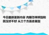 今日最新更新内容 肉眼怎样辨别和田玉好不好 从三个方面去鉴别