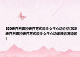 520表白日哪种表白方式最令女生心动介绍(520表白日哪种表白方式最令女生心动详细情况如何)
