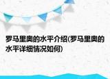 罗马里奥的水平介绍(罗马里奥的水平详细情况如何)