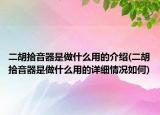 二胡拾音器是做什么用的介绍(二胡拾音器是做什么用的详细情况如何)