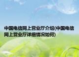 中国电信网上营业厅介绍(中国电信网上营业厅详细情况如何)