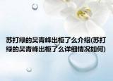 苏打绿的吴青峰出柜了么介绍(苏打绿的吴青峰出柜了么详细情况如何)