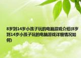 8岁到14岁小孩子玩的电脑游戏介绍(8岁到14岁小孩子玩的电脑游戏详细情况如何)