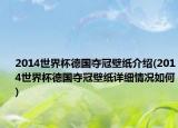 2014世界杯德国夺冠壁纸介绍(2014世界杯德国夺冠壁纸详细情况如何)