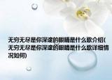 无穷无尽是你深邃的眼睛是什么歌介绍(无穷无尽是你深邃的眼睛是什么歌详细情况如何)