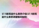 17.5影院是什么意思介绍(17.5影院是什么意思详细情况如何)