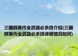 三国群英传全武器必杀技介绍(三国群英传全武器必杀技详细情况如何)