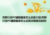 荒野行动PC辅助瞄准怎么设置介绍(荒野行动PC辅助瞄准怎么设置详细情况如何)