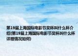 第19届上海国际电影节奖杯叫什么杯介绍(第19届上海国际电影节奖杯叫什么杯详细情况如何)
