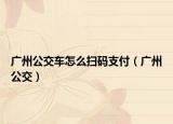 广州公交车怎么扫码支付（广州公交）
